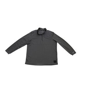 Nike Golf Dri Fit Quarter Zip Grey Pullover Long Sleeve Shirt Size Men's XL